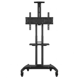Soporte de Pedestal para TV de 32" a 75" con repisa y ruedas
