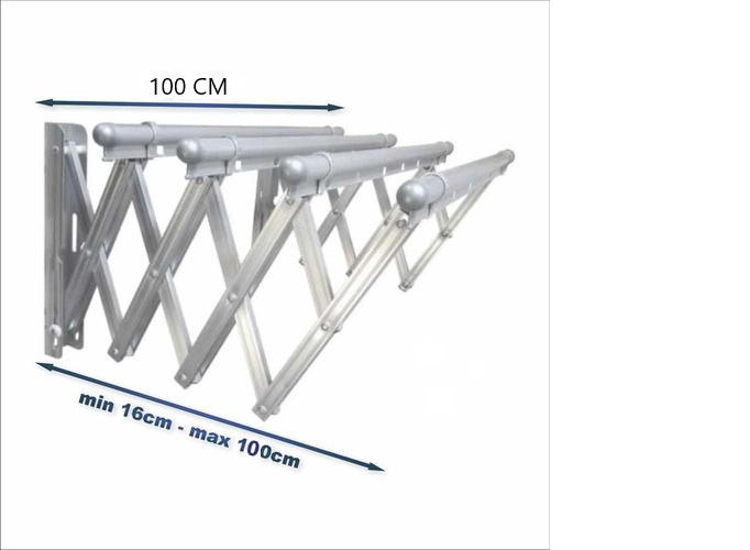 Tendedero de Pared 4 Tubos 100 cm - Image 2