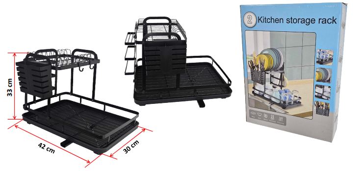 Escurridor de Vajilla para Mesón – Doble Nivel - Image 4