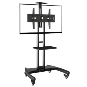 Soporte de Pedestal para TV de 32" a 75" con repisa y ruedas
