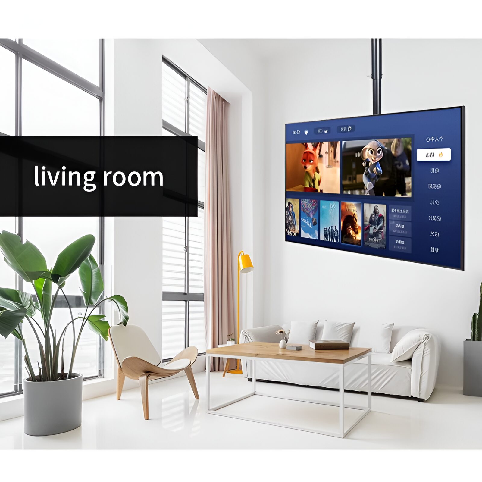 Soporte de Techo con Giro 360° para TV de 32" a 65" - Image 5