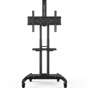 Soporte de Pedestal para TV de 32" a 75" con repisa y ruedas