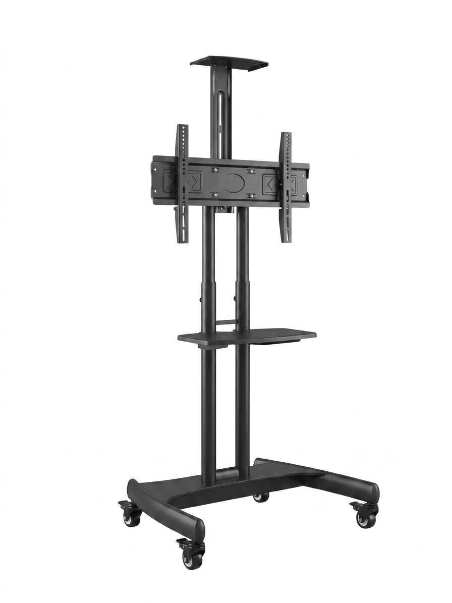 Soporte de Pedestal para TV de 32" a 75" con repisa y ruedas - Image 6