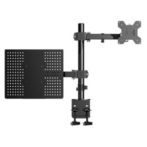 Soporte Monitor 13" a 30” y Portátil Brazo Doble Ajustable, Ergonómico y Resistente