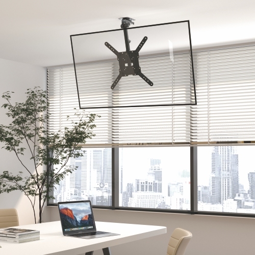 Soporte de Techo para TV de 32" a 55" Ajustable en Altura, Giratorio e Inclinable - Image 8