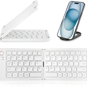 Teclado Inalámbrico Plegable con Soporte para Celular